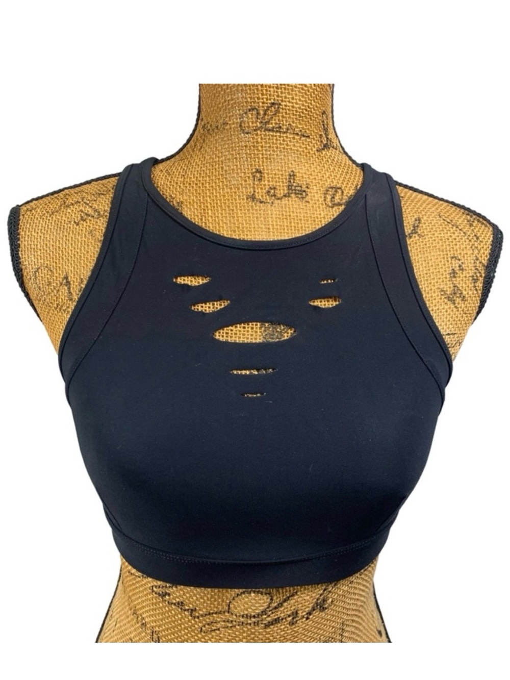 Alo Yoga Ripped Warrior Bra Excellent Pre-Owned Condition 🖤✨